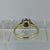 Diamond & Sapphire Daisy Flower Ring 18ct 18k Yellow Gold - Size O