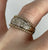 Diamond Pave Set Rope Edge Band Ring 9ct 9k Yellow Gold  - Size N