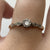 Antique Diamond .10ct Solitaire Platinum Set Ring 18ct 18k Yellow Gold - Size M