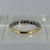 Antique Diamond Half Eternity Ring Platinum & 18ct 18k Yellow Gold  - Size M