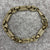 Stars & Bars Belcher Engraved Chunky Bracelet 9ct 9k Yellow Gold - 8" Inches