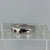 Ruby Five Stone Square Flush Set Ring 9ct 9K White Gold - Size M