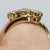 Diamond Trilogy Bypass Ring 9ct 9k Yellow Gold  - Size J