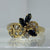 Unique Diamond & Sapphire Marquise-Cut Ornate Ring 18ct 18k Yellow Gold - Size O