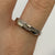 Diamond Wishbone Pave Band Ring 9ct 9k White Gold - Size S 1/2