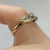 Diamond Twist Bypass Ring 9ct 9k Yellow Gold - Size J