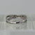 Diamond .10ct Channel Set Crossover Ring 9ct 9k White Gold  - Size K 1/2