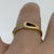 Unique Diamond & Sapphire Band Ring 18ct 18K Yellow Gold - Size K