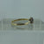 CZ Cluster Bypass Ring 14ct 14k Yellow Gold  - Size Q