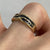 Sapphire Channel Set Twist Crossover Ring 9ct 9k Yellow Gold  - Size K