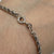 Rope Twist Chain Bracelet  9ct 9k White Gold 6” Inches