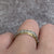 Two Tone Gold White Spinel Full Eternity Band Ring 9ct 9k Yellow Gold - Size K