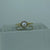 Pearl Bezel Set Solitaire Ring 9ct 9k Yellow Gold - Size O