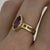 Marquise Amethyst Bezel Set Ring 9ct Yellow Gold - Size N