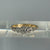 Trilogy Diamond Platinum Setting Ring 18ct 18k Yellow Gold - Size N