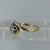 Diamond .10ct Solitaire Bypass Twist Ring 9ct 9k Yellow Gold - Size P