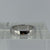 Diamond Solitaire Thick Band Wedding Ring 18ct 18k White Gold - Size J 1/2