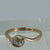 Two Stone Diamond Twist Bypass Ring 18ct 18k Yellow Gold - Size K 1/2