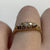 Antique Old Cut Diamond Boat Ring 18ct 18K Yellow Gold - Size K