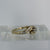 Diamond Solitaire With Accents Bypass Twist Ring 9ct 9k Yellow Gold - Size L