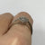 Diamond Cluster Crossover Ring 9ct 9k White Gold  - Size N