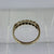 Half Eternity 5 Stone CZ Ring 9ct 9k Yellow Gold  - Size P