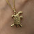 Turtle Tortoise Charm Pendant 9ct 9k Yellow Gold