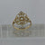 Ornate Filigree Floral Ring 9ct 9k Yellow Gold  - Size J