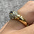 Sapphire & Diamond .50ct Cluster Ring 18ct 18k Yellow Gold - Size L