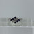 Sapphire & Diamond Cluster Ring 18ct 18k White Gold - Size J