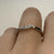 Diamond Wave Style Ring 9ct 9k White Gold - Size K