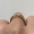 Solitaire Diamond Band Ring 9ct 9k Yellow Gold - Size L