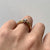 Retro Unique Diamond .15ct Solitaire Ring 18ct 18k Yellow Gold - Size L