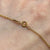 White Beaded Chain Necklace 9ct 9k Yellow Gold 18" Inches