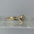 Diamond .15ct Solitaire Bypass Twist Ring 9ct 9k Yellow Gold - Size N