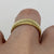 Engraved Edge Wedding Band Ring 18ct 18k Yellow Gold - Size M 1/2