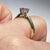 Amethyst Oval Cut Soliataire Ring 9ct 9k Yellow Gold  - Size J