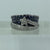 Diamond .75ct & Sapphire Shooting Star Ring 18ct 18k White Gold  - Size N 1/2