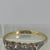 Antique Four Diamond .25ct Platinum Set Ring 18ct 18k Yellow Gold - Size Q 1/2