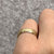 Dotted Wedding Band Ring 'Laura & Daniel' Engraving 9ct Yellow Gold - Size H