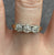 Diamond .10ct Illusion Cluster Trilogy Ring 9ct 9k Yellow Gold - Size N