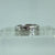 Diamond Swiss Set Zig Zag Cut Out 950 Platinum Band  Ring  - Size K