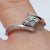 Diamond 0.20ct Four Stone Bypass Ring 9ct 9k White Gold  - Size L