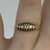 Antique Old Cut Diamond Boat Ring 18ct 18K Yellow Gold - Size K