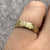 Dotted Wedding Band Ring 'Laura & Daniel' Engraving 9ct Yellow Gold - Size H