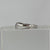 Diamond Wishbone Wave Ring 9ct 9k White Gold - Size P