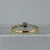 Antique Diamond .10ct Solitaire Platinum Set Ring 18ct 18k Yellow Gold - Size M