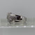 Diamond Cluster Band Ring 9ct 9K White Gold - Size L