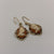 Cameo Vintage Dangle Drop Hook Earrings 9ct 9k Yellow Gold