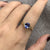 Iolite & Diamond Bypass Ring 18ct 18k Yellow Gold - Size N